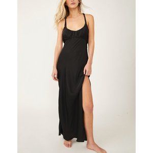 NWT Free People Night Owl Slip / Black